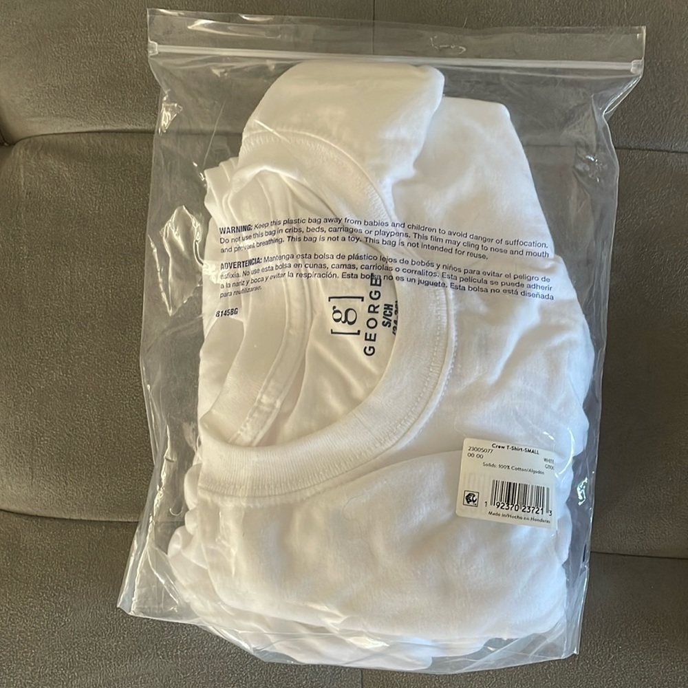 NWT never opened white Tshirts 2 in pack